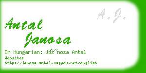 antal janosa business card